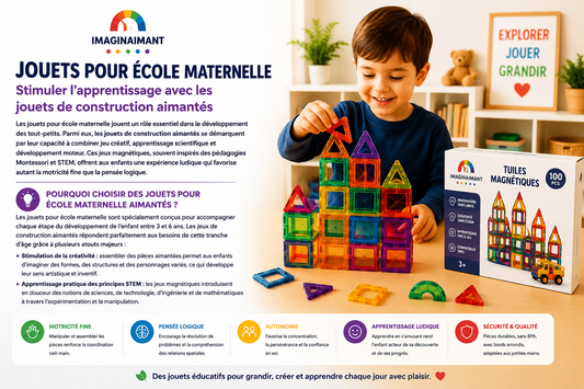 Jouets pour école maternelle