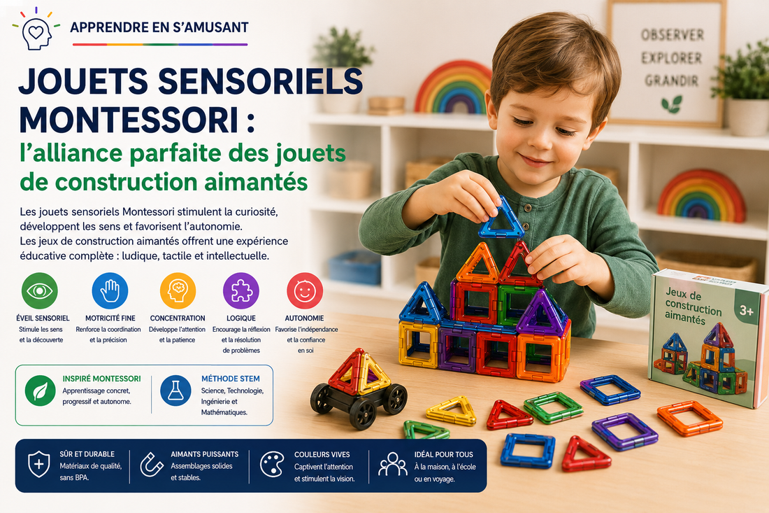 Jouets sensoriels Montessori