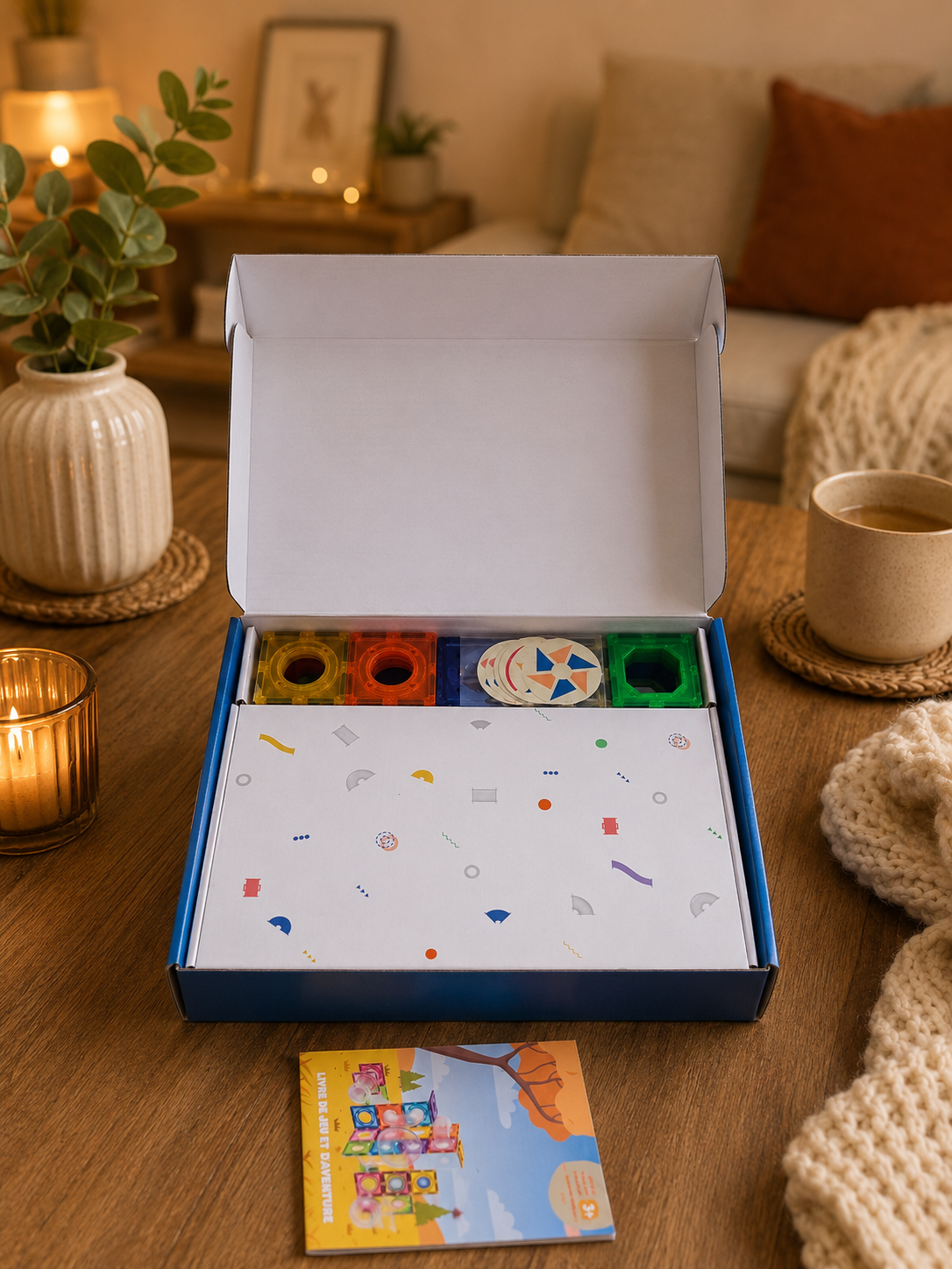 Circuit à Billes Magnétique 106 Pièces | Cadeau Enfant 3 à 6 ans